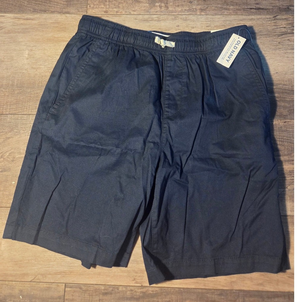 Old Navy Boys Relaxed Fit Chino Shorts Navy Blue XXL 18 NWT Uniform Shorts